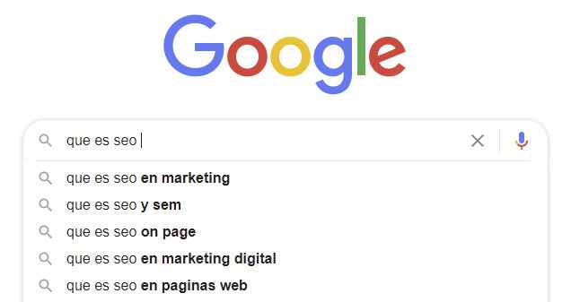 analisis de palabras clave google