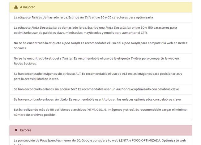 analisis seo web recomendaciones tareas seo analisis seo web recomendaciones tareas seo