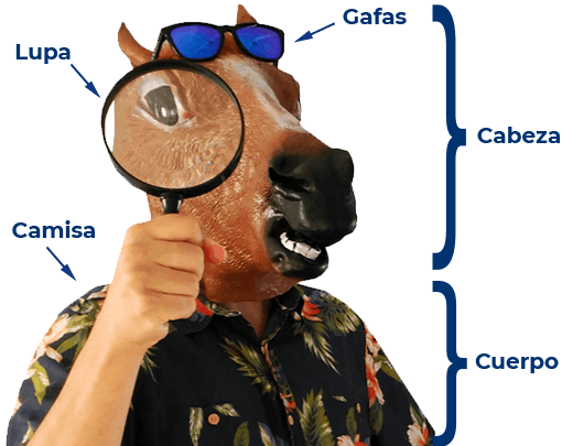 Datos estructurados de una foto de Horse Luis