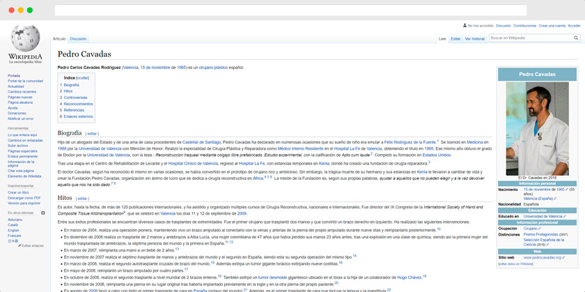 trabajar el EAT de autor en Wikipedia