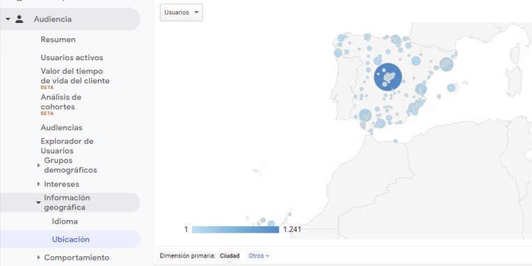 Ver localización de las búsquedas de los usuarios