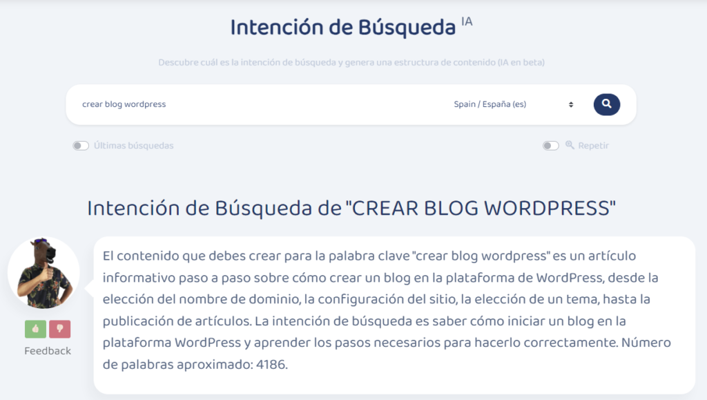 Herramienta intención de búsqueda seo